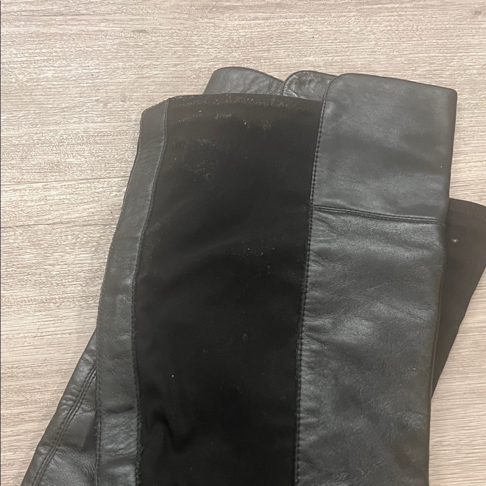 Louise et Cie - Black Leather knee height boots - Picture 7 of 7